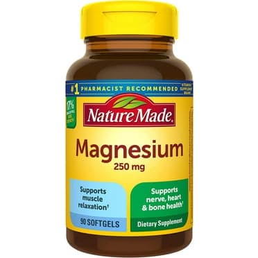 Magnésium Complément Alimentaire NATURE MADE 250mg, 100 Comprimés